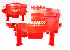 Red Concrete Pan Mixer 100kg Mixing Capacity 4 Scraper 1 Bottom Scraper QTY